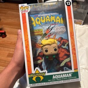 Funko Aquaman Pop with Comic Cover Art